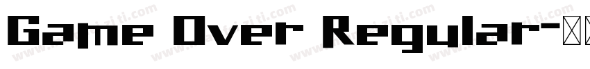 Game Over Regular字体转换